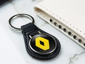 Renault Leder Schlüsselring Hochwertig Edition Kraft Optik